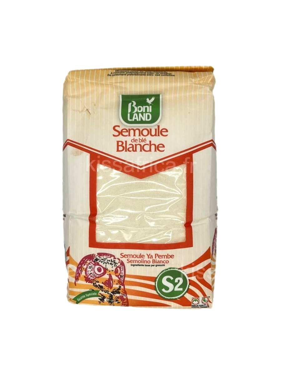 Semoule de Blé Blanche Ya Pembe S2 Boniland 1kg