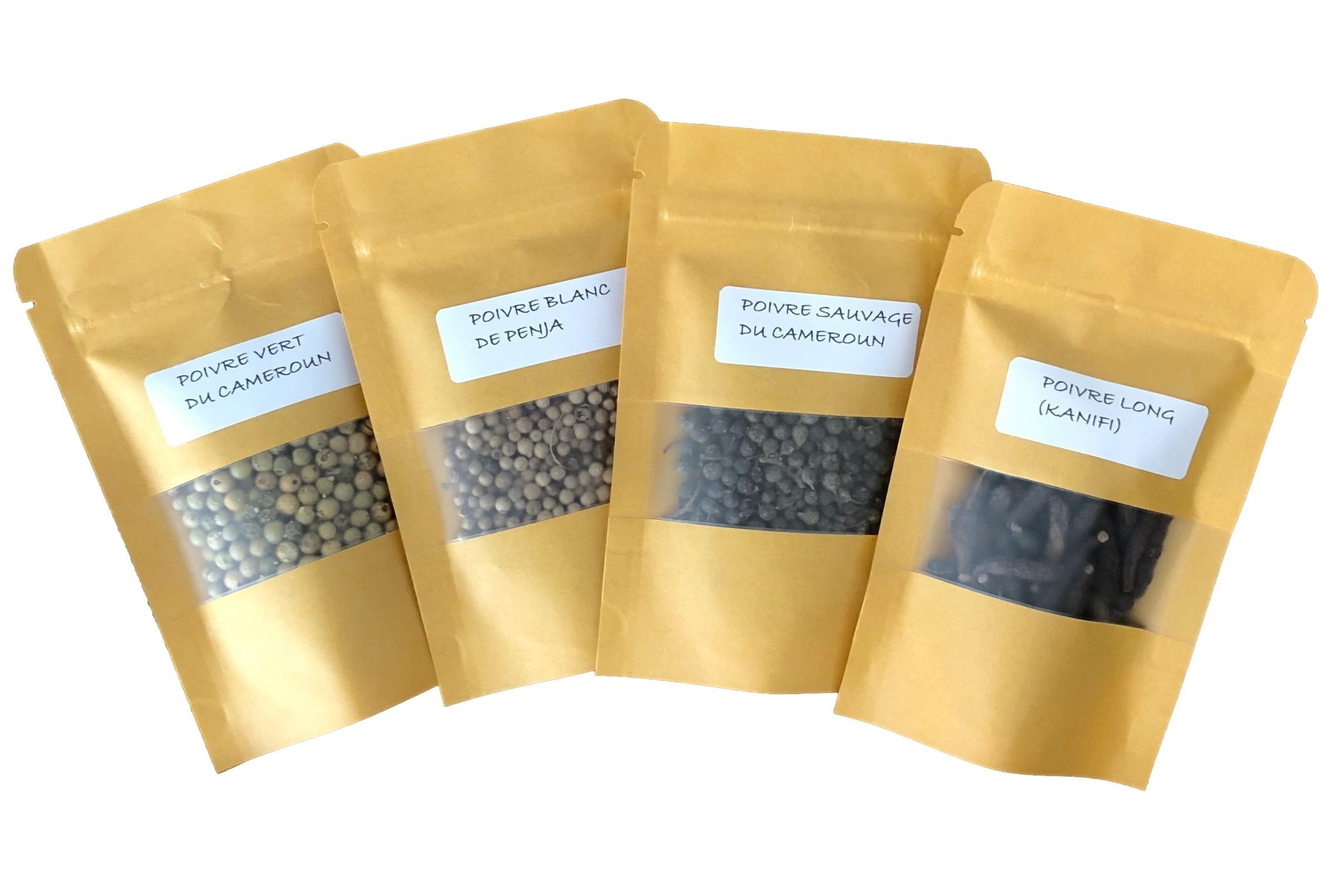 Assortiment de 4 poivres