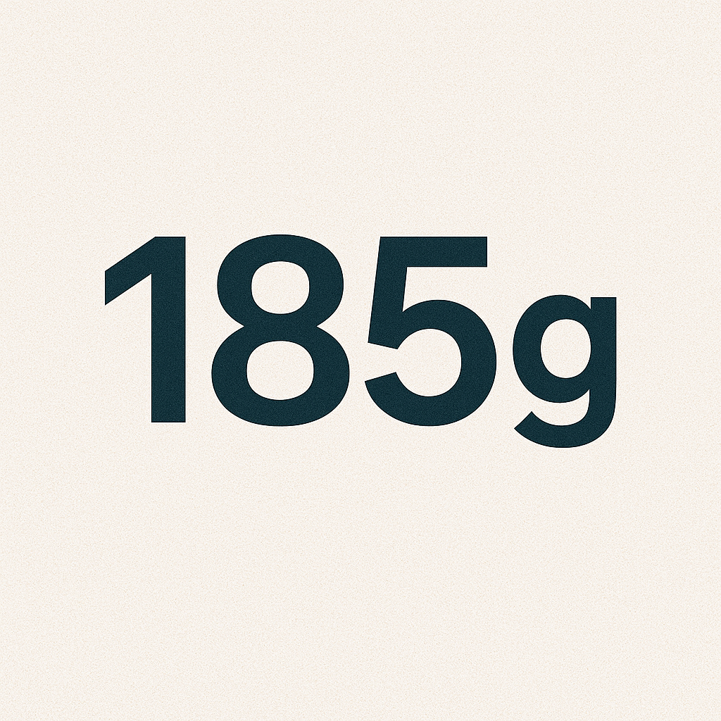 185 grammes