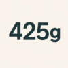 425 grammes